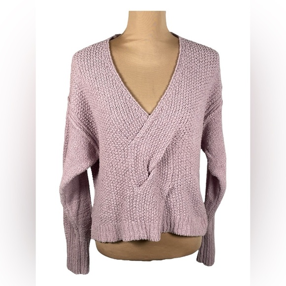 Free People Coco Twist Front Sweater In Lavender Purple Size Small - Picture 4 of 9
